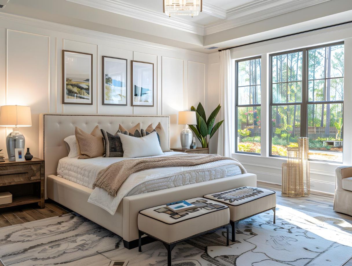 Beige color bedroom